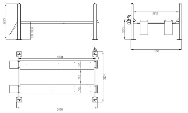 4 SÄULEN HEBEBÜHNE WEBER EXPERT SERIE AUTOLIFT 4.2 4 SÄULEN HEBEBÜHNE WEBER EXPERT SERIE AUTOLIFT 4.2